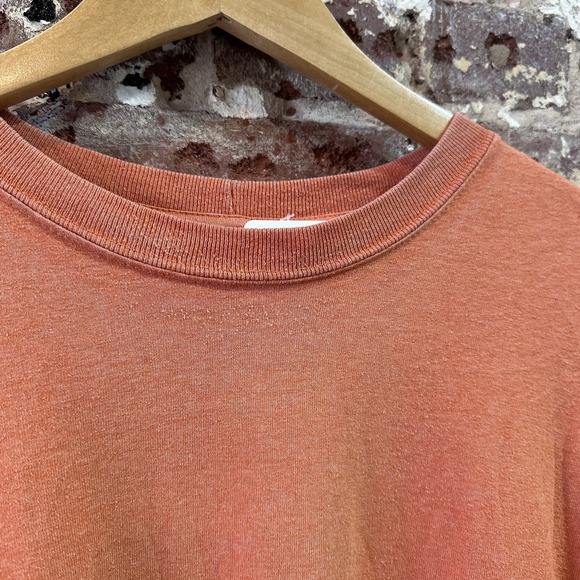 Carhartt T Shirt Mens Large Long Sleeve Workwear Lone Star Texas Orange - Picture 5 of 16